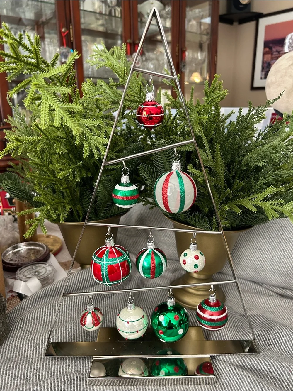 Crate & Barrel Table Top Ornament Tree *NEW